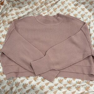 Free People Mauve Crew Neck Sweater